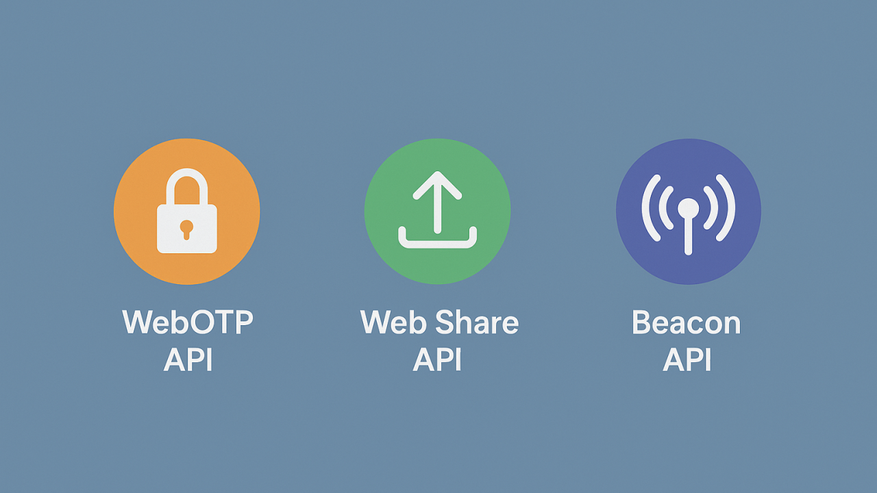 APIs Nativas que Poucos Usam: WebOTP, Web Share e Beacon API